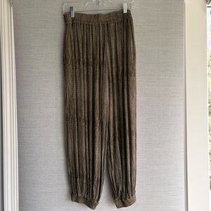 Anthropologie Baggy Jogger-Style Olive Pants